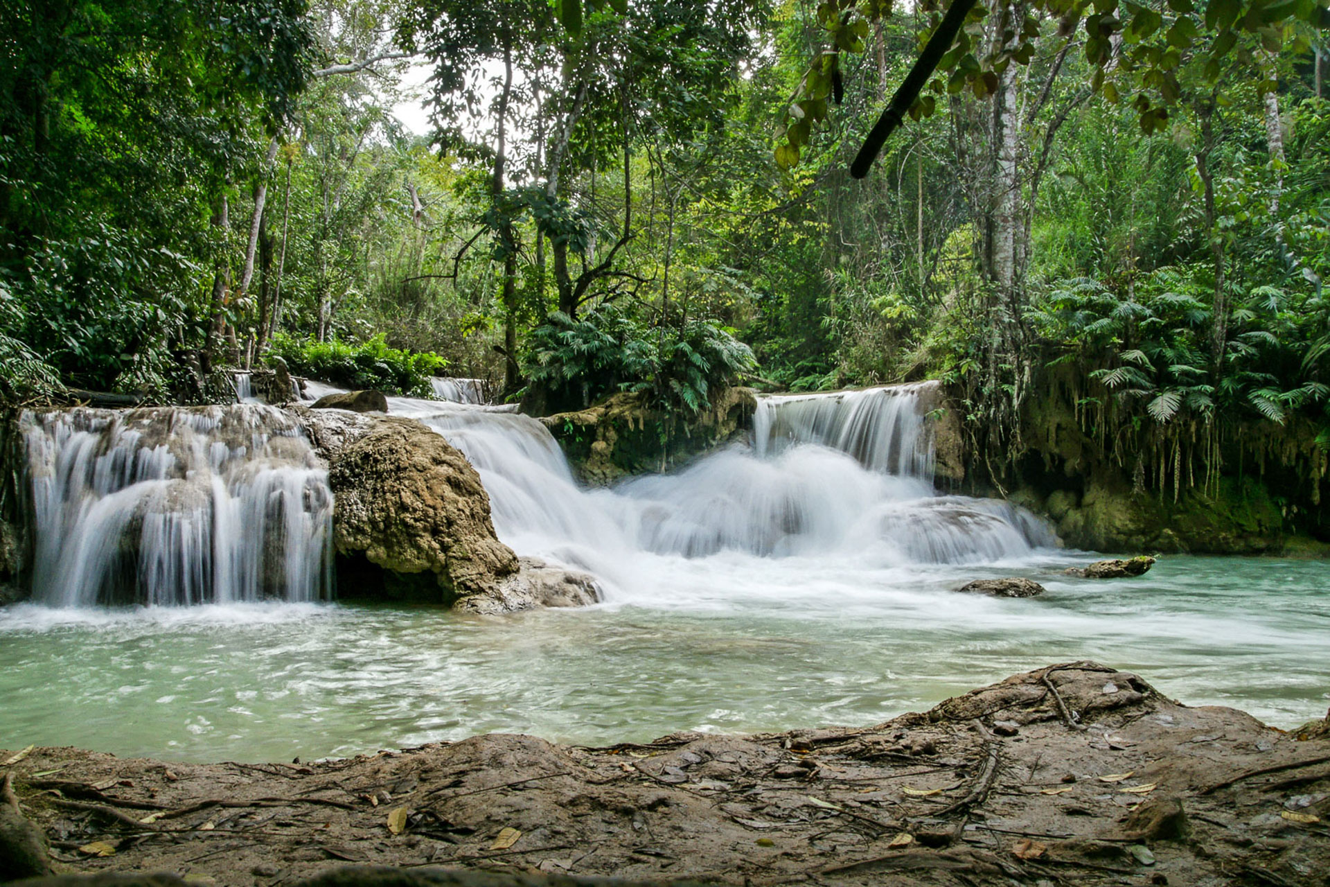 Kuang Si Wasserfälle im Südwesten von Luang Prabang